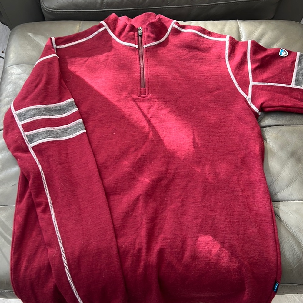 Kuhl merino wool quarter zip